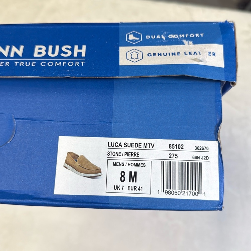 Nunn Bush LUCA SUEDE MOC TOE VENETIAN SLIP ON Shoes- Size 8 - Picture 13 of 14